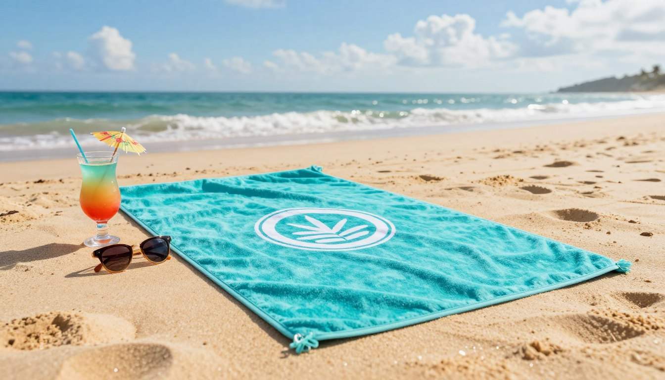 ręcznik plażowy z logo